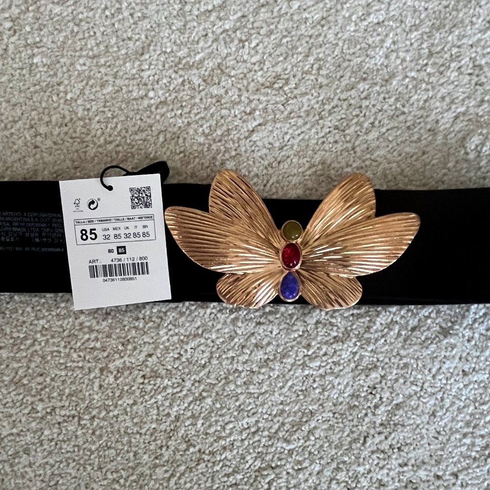 Zara Butterfly Belt NWT
